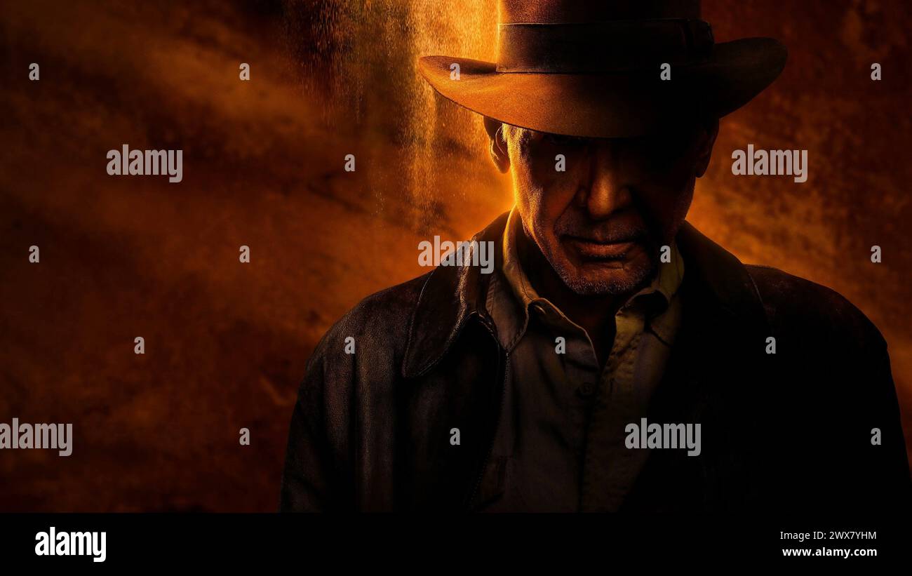 Indiana Jones et le cadran du destin année : 2023 USA réalisateur : James Mangold Harrison Ford Poster (Art clé) Banque D'Images