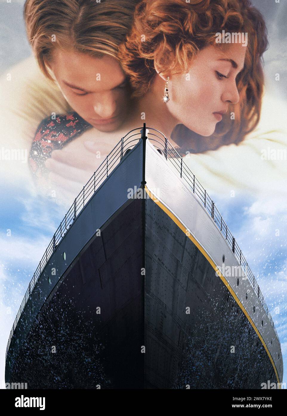 Année Titanic : 1997 USA réalisateur : James Cameron Leonardo DiCaprio, Kate Winslet Poster (Art clé) Banque D'Images