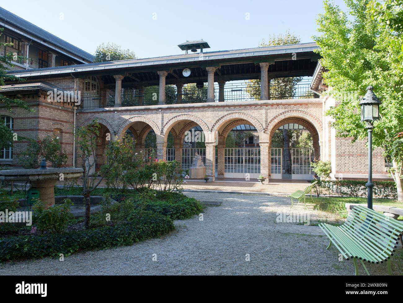 Paris, 71 rue du Ranelagh, lycée Molière, Banque D'Images