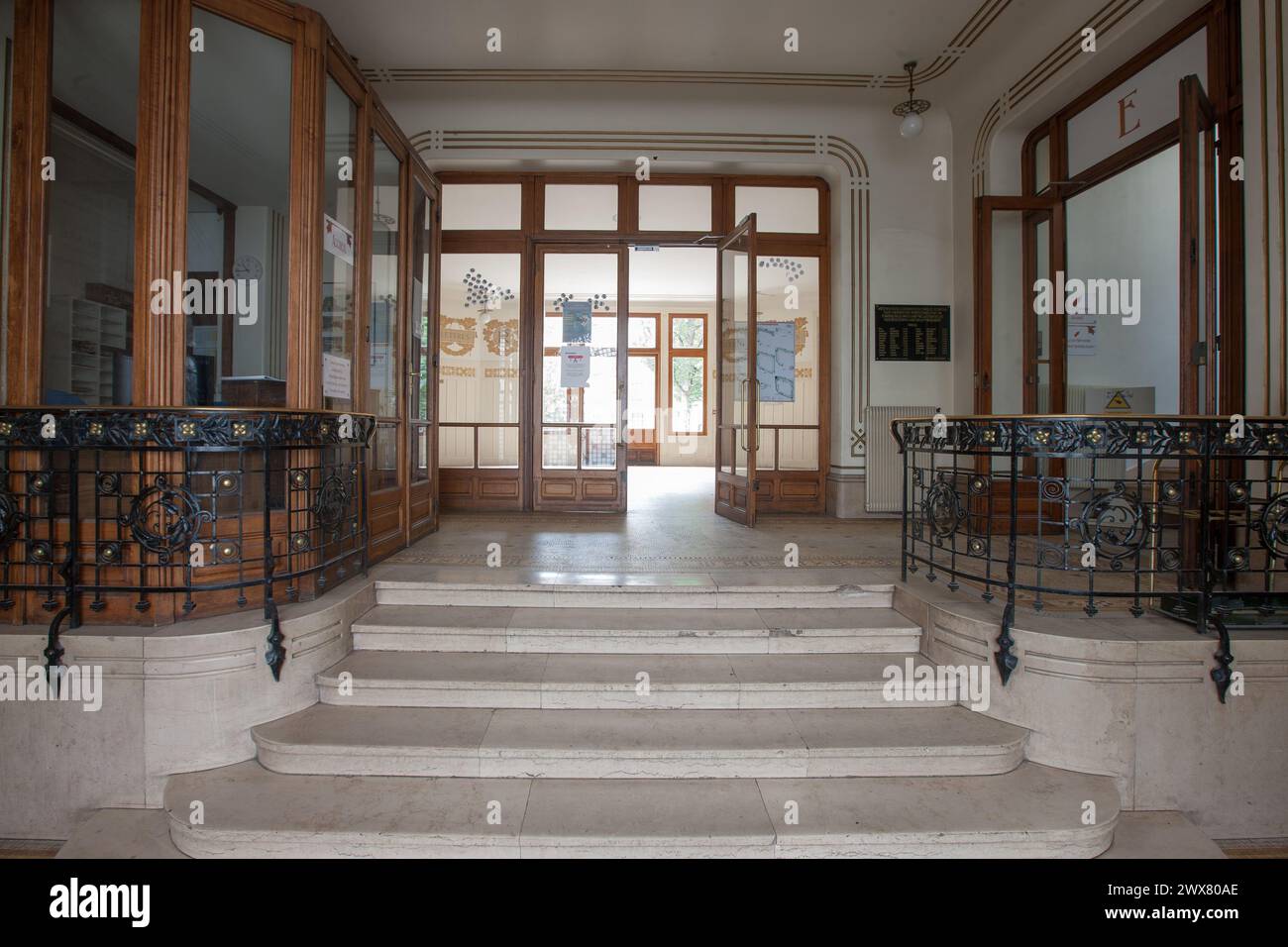 Paris, 77 avenue de Clichy, lycée jules ferry, vestibule Banque D'Images