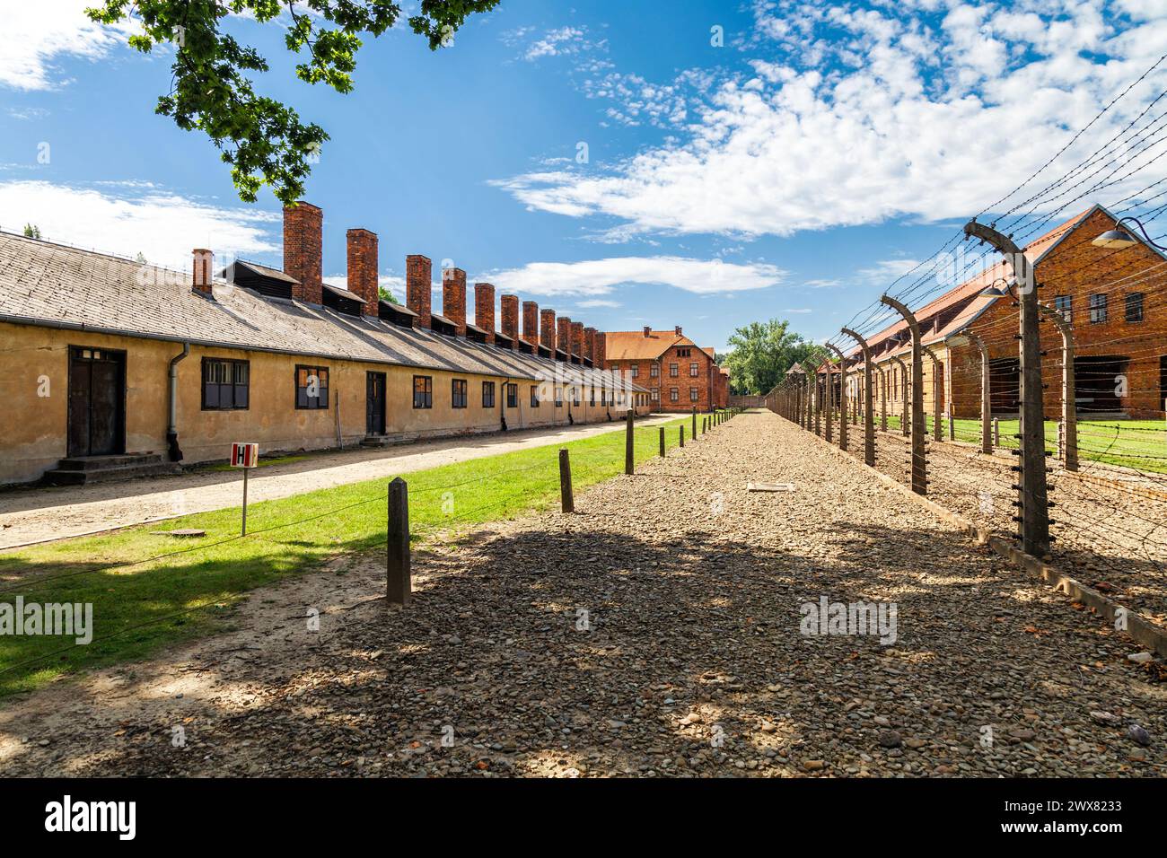 Camp de concentration d'Auschwitz I, Pologne Banque D'Images
