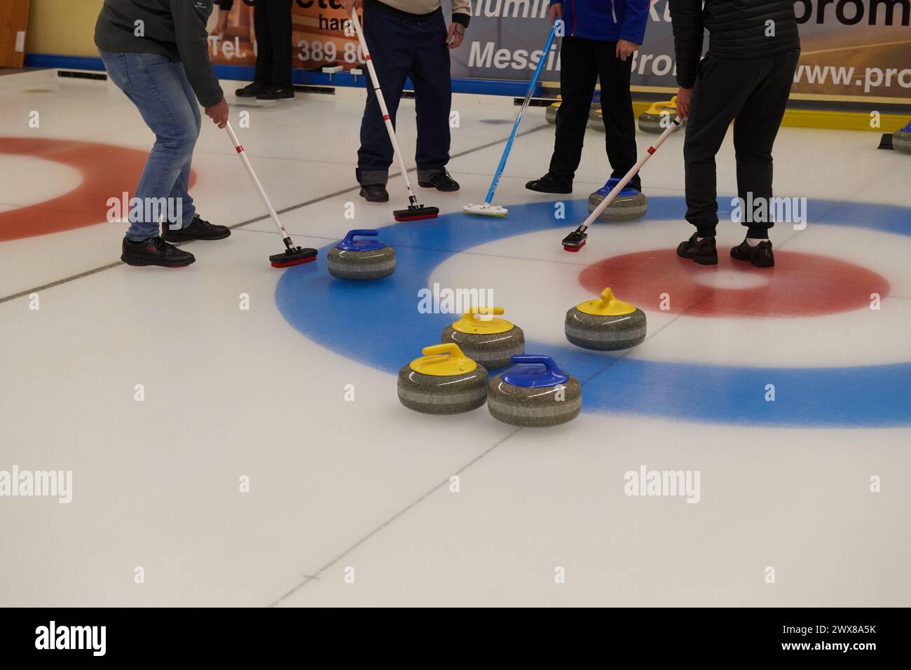 Curling Banque D'Images