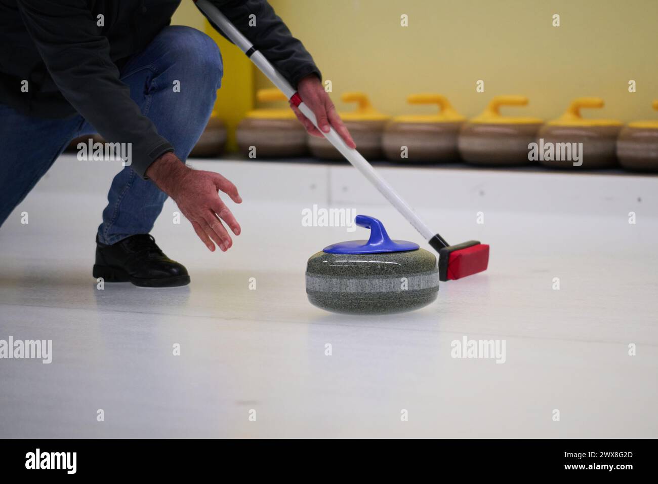 Curling Banque D'Images