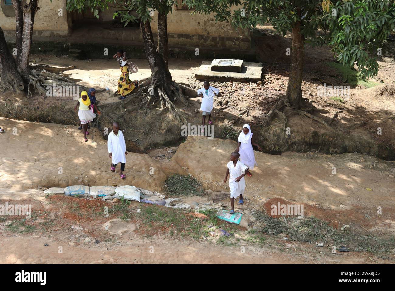 Vues générales de Bo en Sierra Leone, Afrique. Banque D'Images