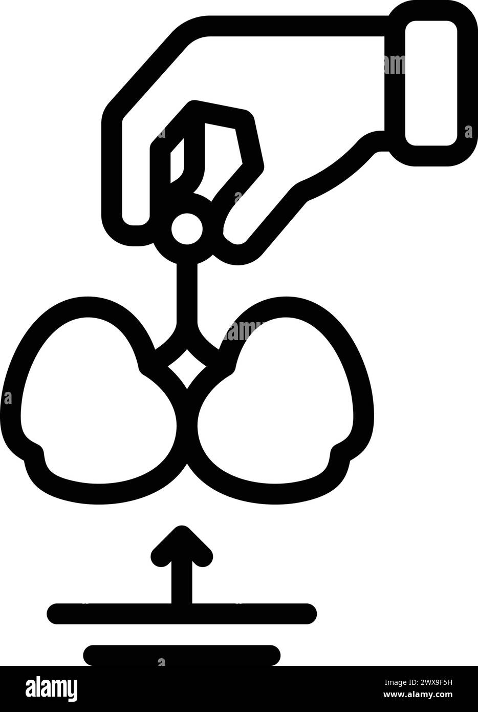 Icône de ramassage, ramassage Illustration de Vecteur