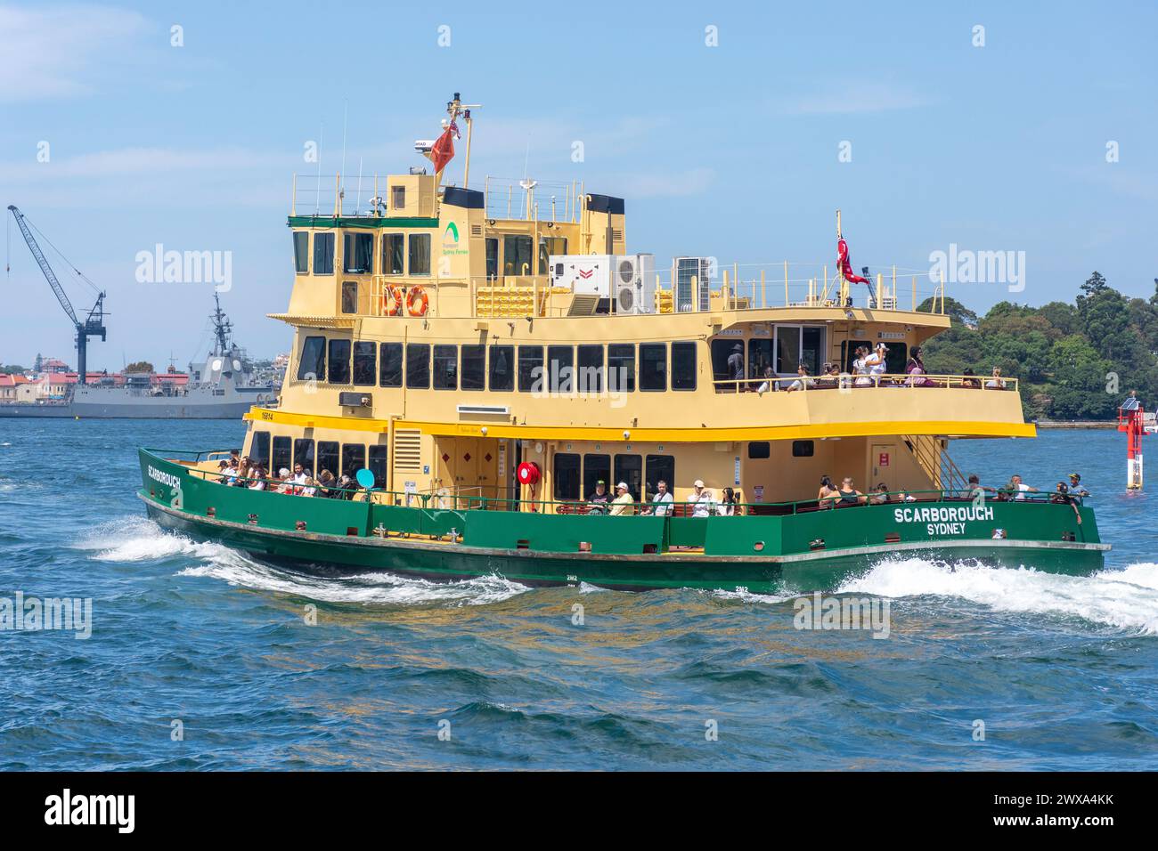 Ferry de Scarborough au départ de Circular Quay, Sydney, Nouvelle-Galles du Sud, Australie Banque D'Images