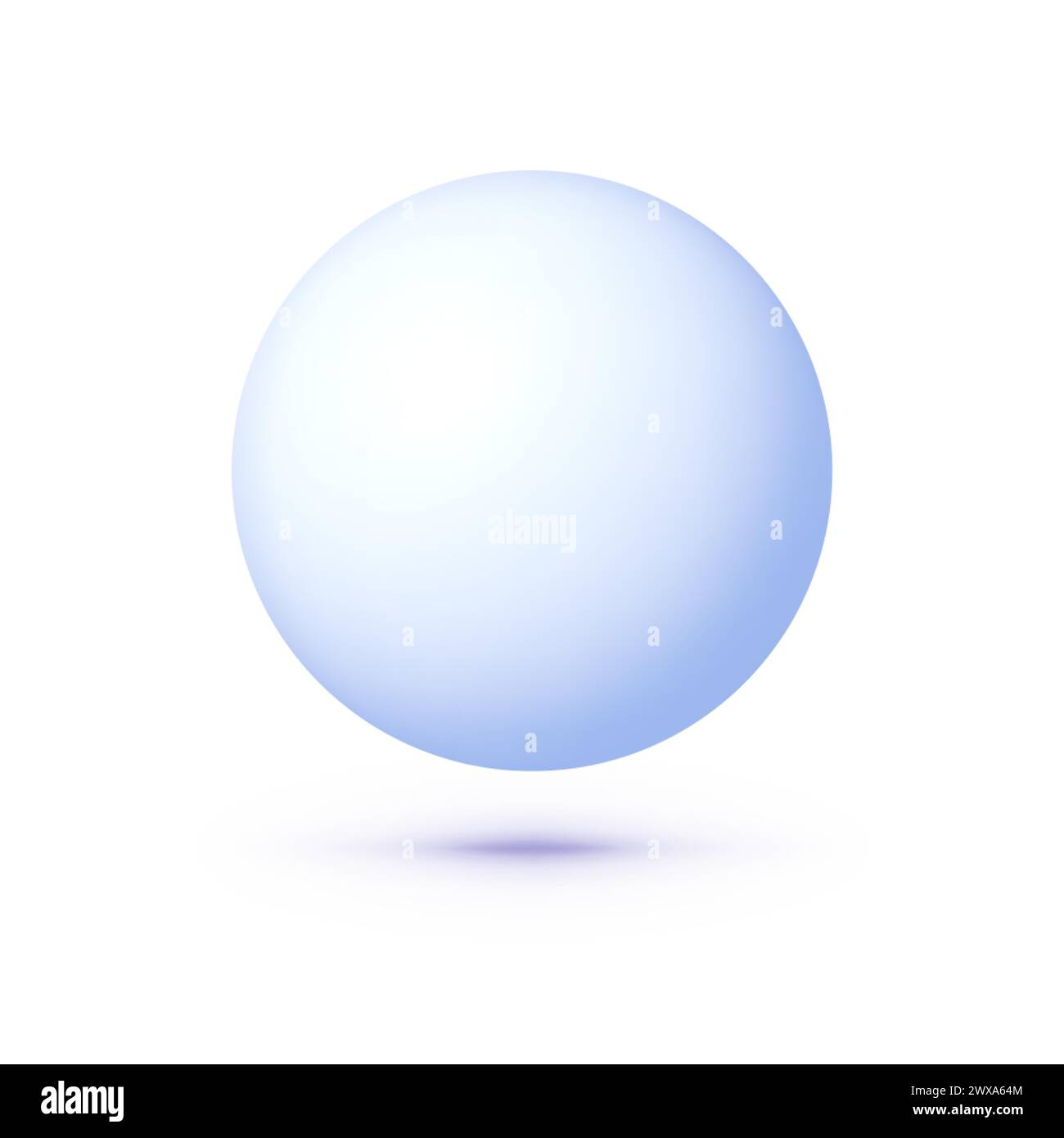 Boule blanche réaliste pour la conception de concept. Illustration maquette vectorielle Illustration de Vecteur