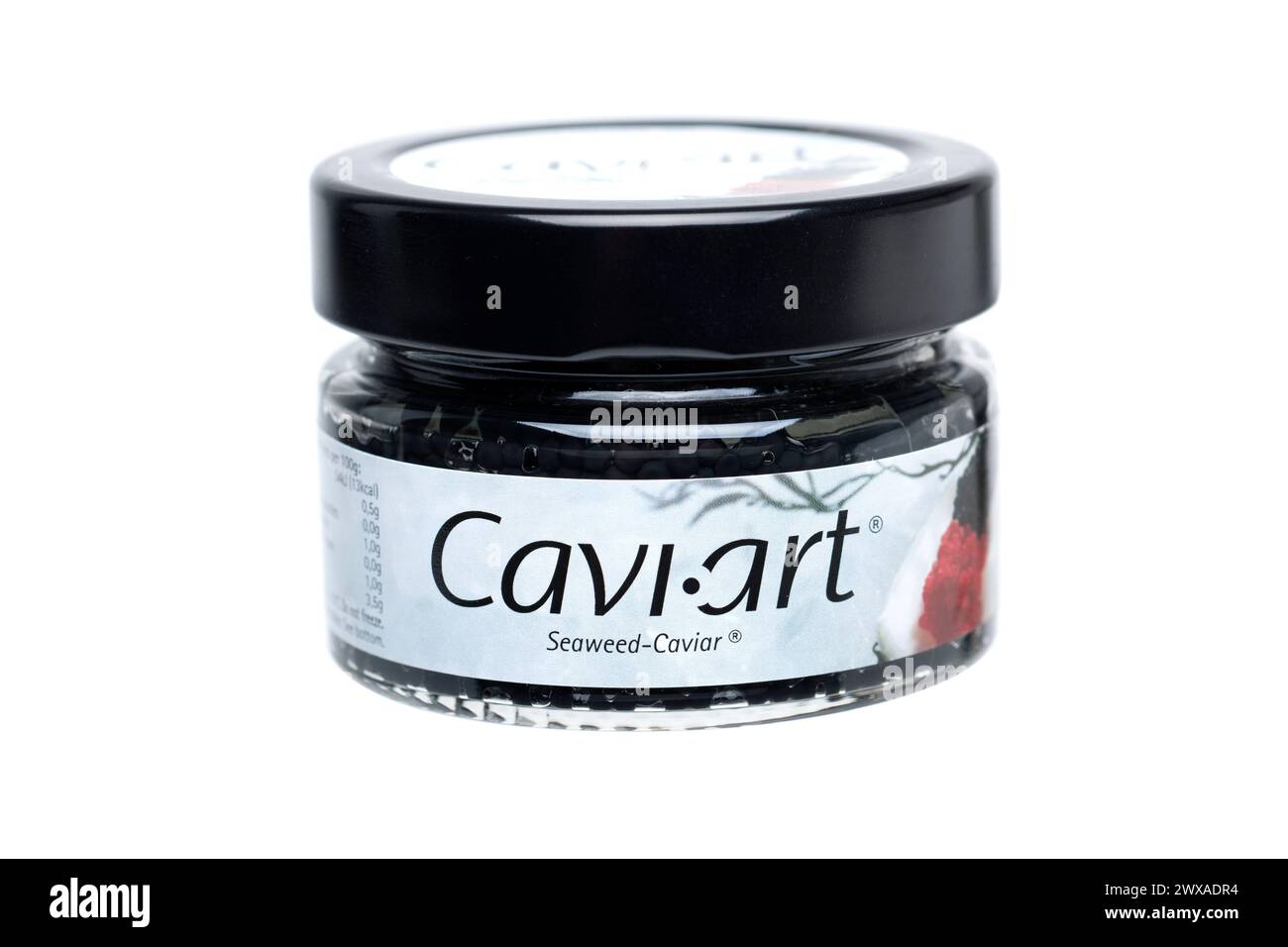 Pot d'algues Cavi-art et de caviar Banque D'Images