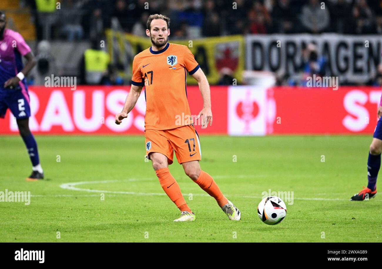 Football, match international, match amical pour l'Euro 2024, Deutsche Bank Park Francfort : Allemagne - pays-Bas ; Daley Blind (NED) Banque D'Images