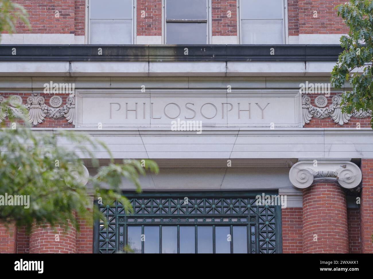 Un bâtiment de département de philosophie dans une université Ivy League aux États-Unis Banque D'Images