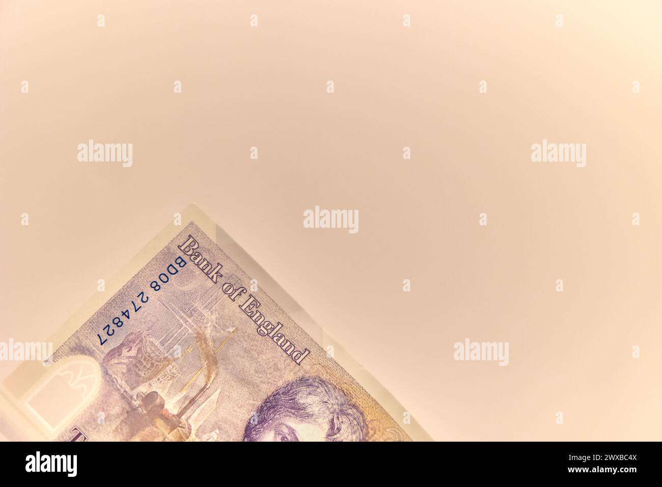 Livre sterling - GBP - est la monnaie du Royaume-Uni et de neuf de ses territoires associés. Banque D'Images