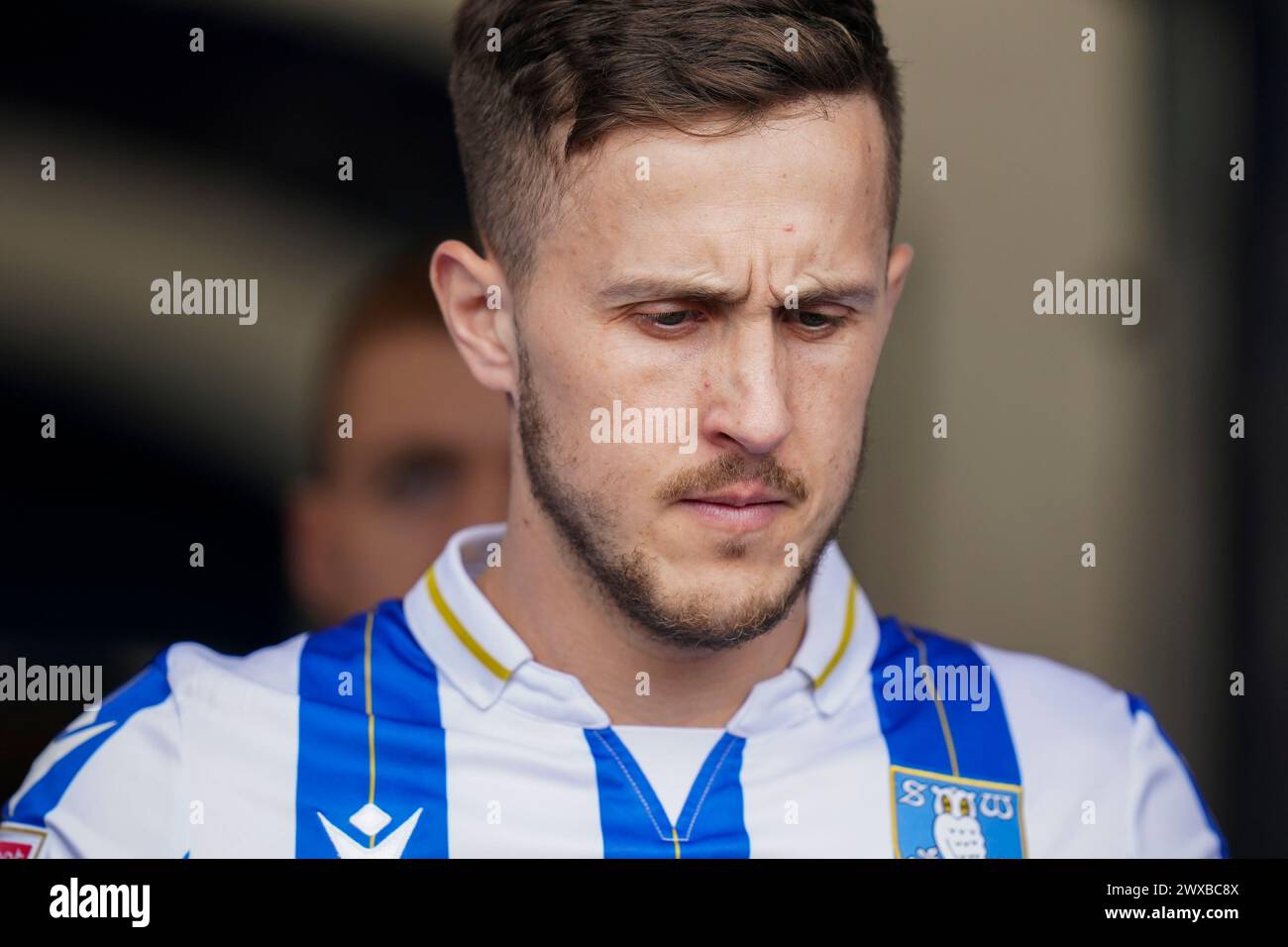 Sheffield, Royaume-Uni. 29 mars 2024. Le défenseur de Sheffield Wednesday Will Vaulks (4) pendant le match de Sheffield Wednesday FC vs Swansea City AFC Sky Bet EFL Championship au stade de Hillsborough, Sheffield, Angleterre, Royaume-Uni le 29 mars 2024 crédit : Every second Media/Alamy Live News Banque D'Images
