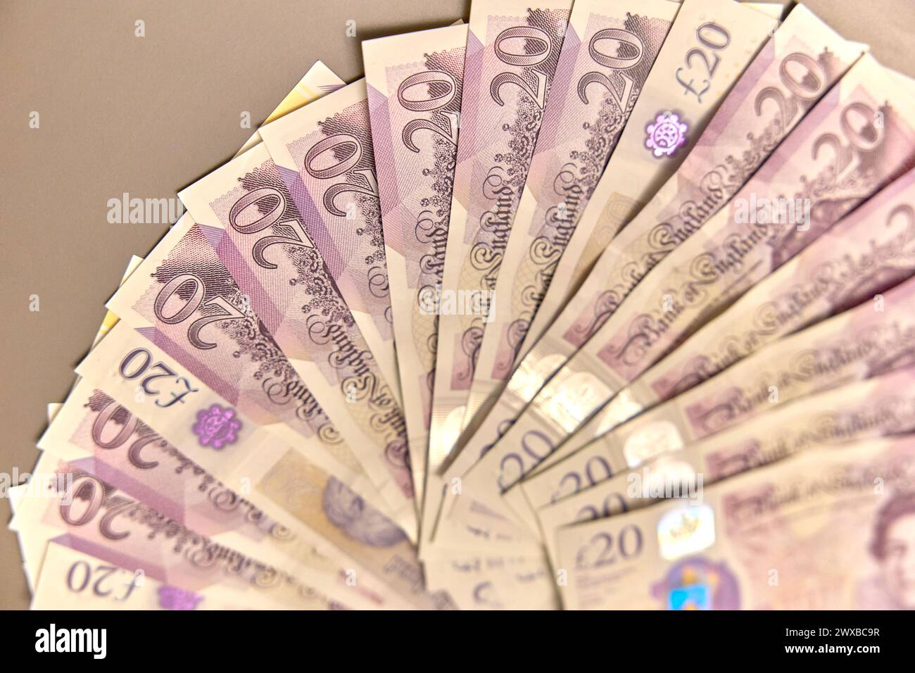 Livre sterling - GBP - est la monnaie du Royaume-Uni et de neuf de ses territoires associés. Banque D'Images
