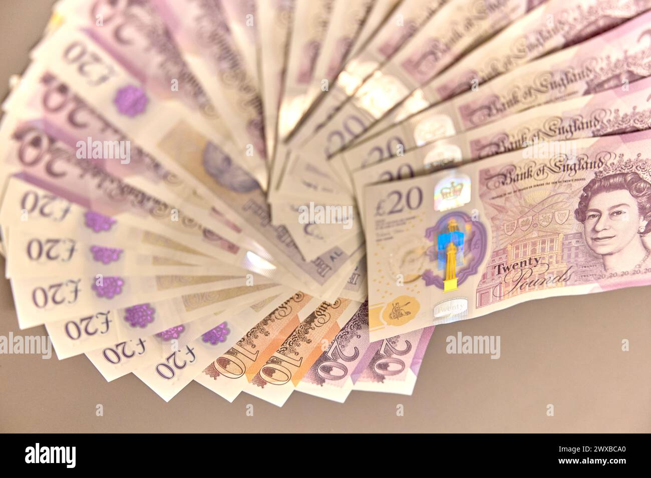 Livre sterling - GBP - est la monnaie du Royaume-Uni et de neuf de ses territoires associés. Banque D'Images