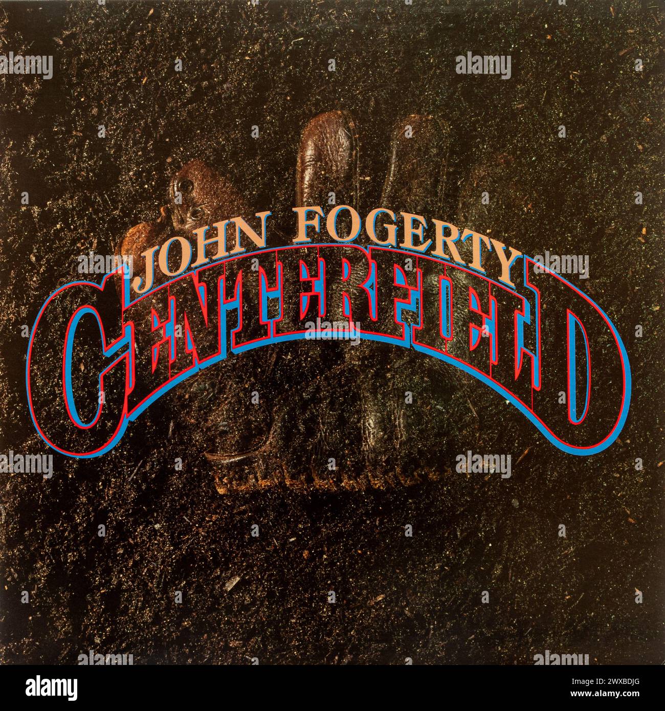 Centerfield album du musicien américain John Fogerty, couverture vinyle LP Banque D'Images