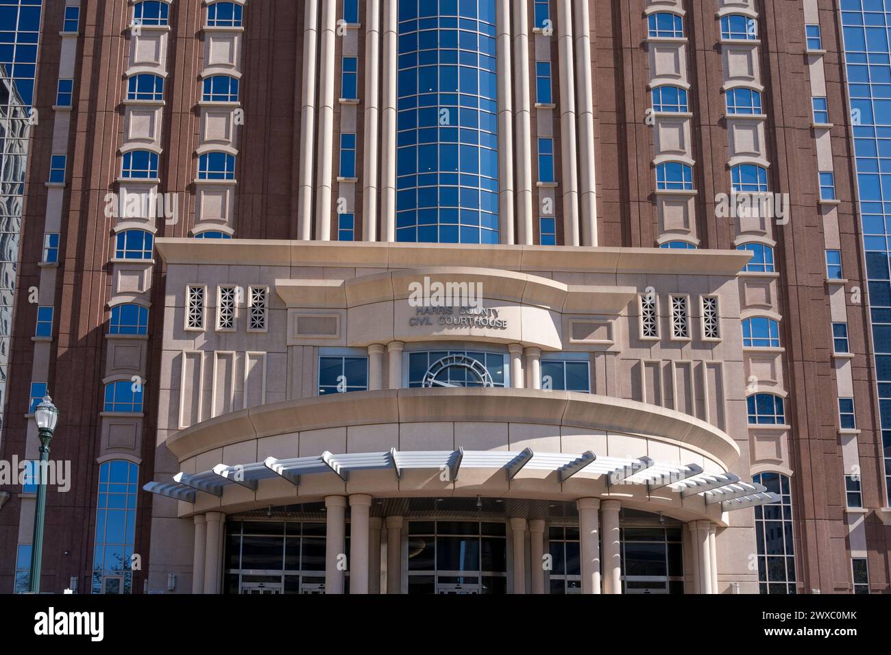 Harris County civil Courthouse à Houston, Texas, États-Unis. Banque D'Images