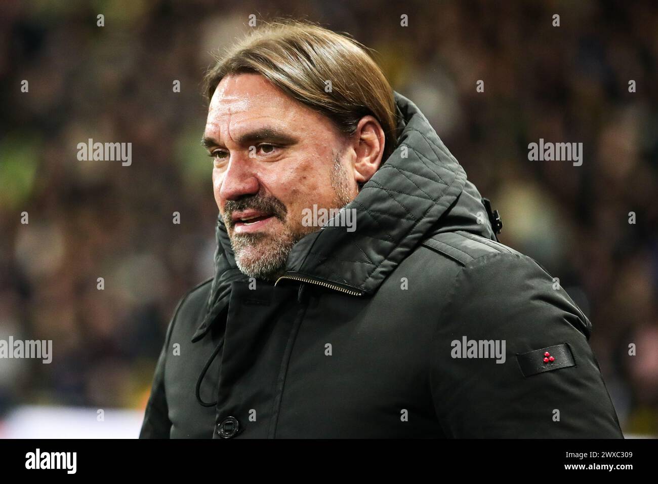Watford, Royaume-Uni. 27 mars 2024. Daniel Farke, entraîneur du Leeds United, lors du match du Watford FC v Leeds United Sky Bet EFL Championship à Vicarage Road, Watford, Angleterre, Royaume-Uni le 29 mars 2024 Credit : Every second Media/Alamy Live News Banque D'Images