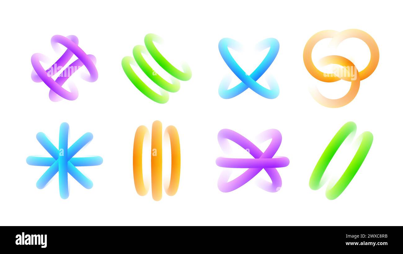 Ensemble de vecteurs orbes sphériques Illustration de Vecteur