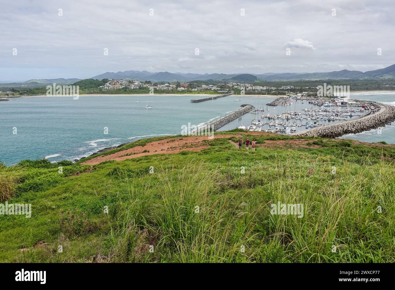 Muttonbird Island, à Coffs Harbour, en Australie, offre une vue imprenable sur la côte et des possibilités d'observation de la faune. A quelques pas du port, il Banque D'Images