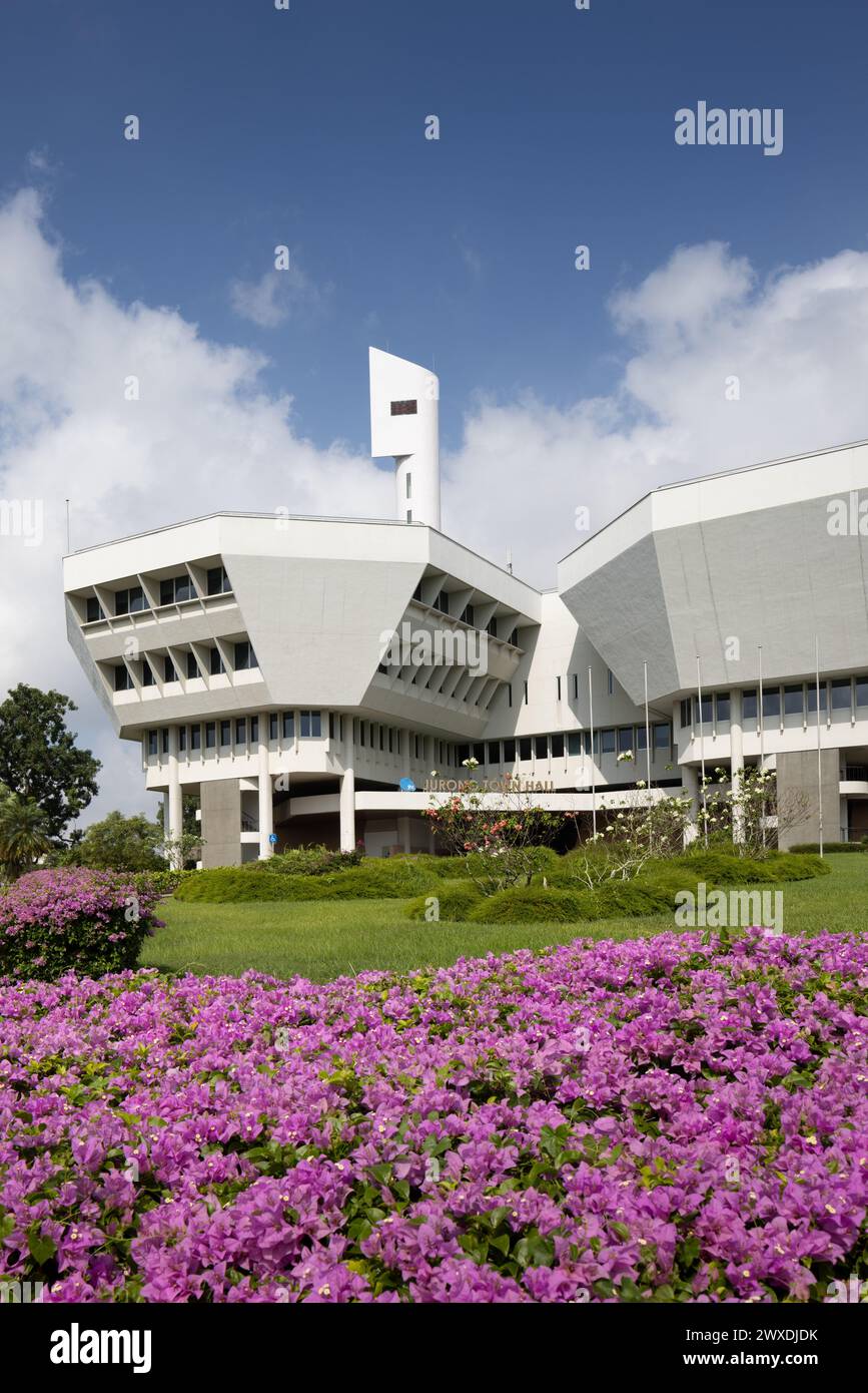 La mairie de Jurong était le siège de la Jurong Town Corporation (JTC). Singapour, construit dans le style moderniste de l'architecture brutaliste Banque D'Images