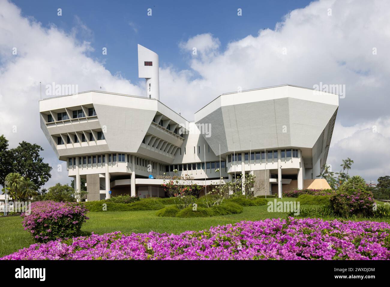 La mairie de Jurong était le siège de la Jurong Town Corporation (JTC). Singapour, construit dans le style moderniste de l'architecture brutaliste Banque D'Images
