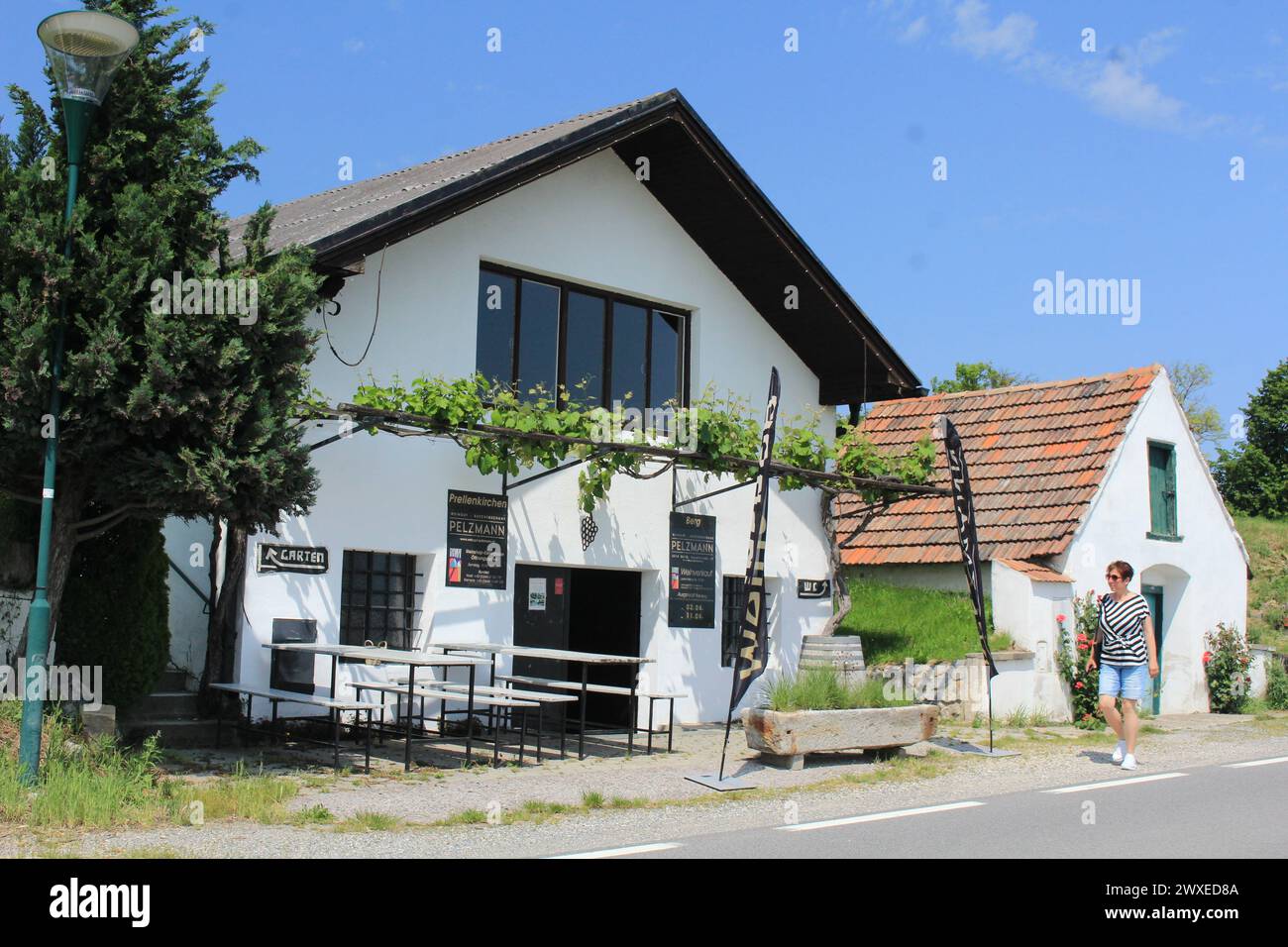 Architecture traditionnelle du village du Burgenland, région de l'Autriche Banque D'Images
