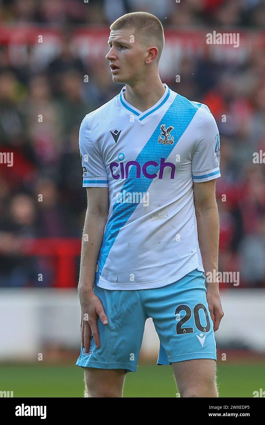 Nottingham, Royaume-Uni. 30 mars 2024. Adam Wharton de Crystal Palace lors du match de premier League Nottingham Forest vs Crystal Palace au City Ground, Nottingham, Royaume-Uni, le 30 mars 2024 (photo par Gareth Evans/News images) à Nottingham, Royaume-Uni le 30/03/2024. (Photo de Gareth Evans/News images/SIPA USA) crédit : SIPA USA/Alamy Live News Banque D'Images