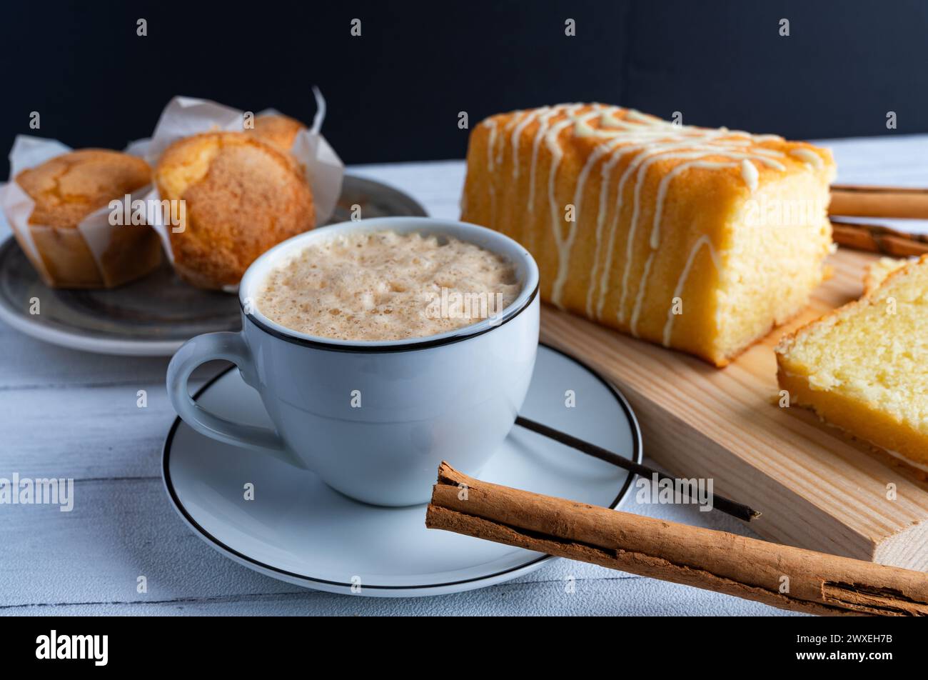 scène de petit déjeuner pour le café Banque D'Images