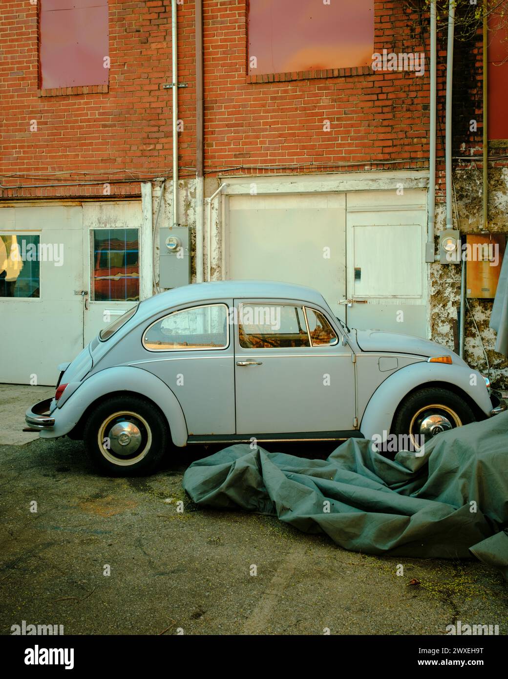 Vintage Volkswagen Beetle à Wytheville, Virginie Banque D'Images