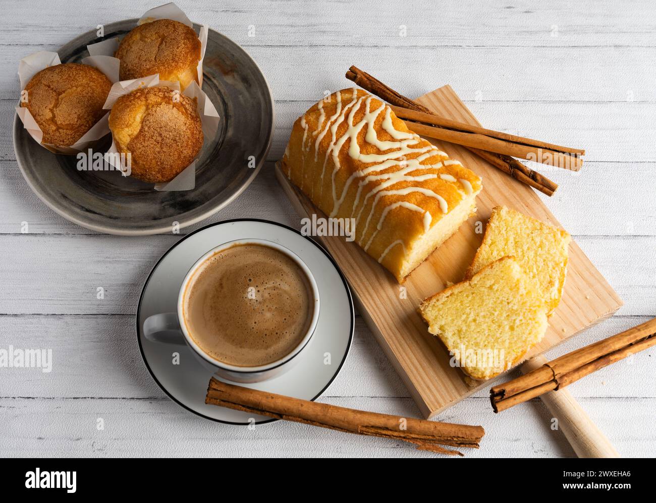 scène de petit déjeuner pour le café Banque D'Images