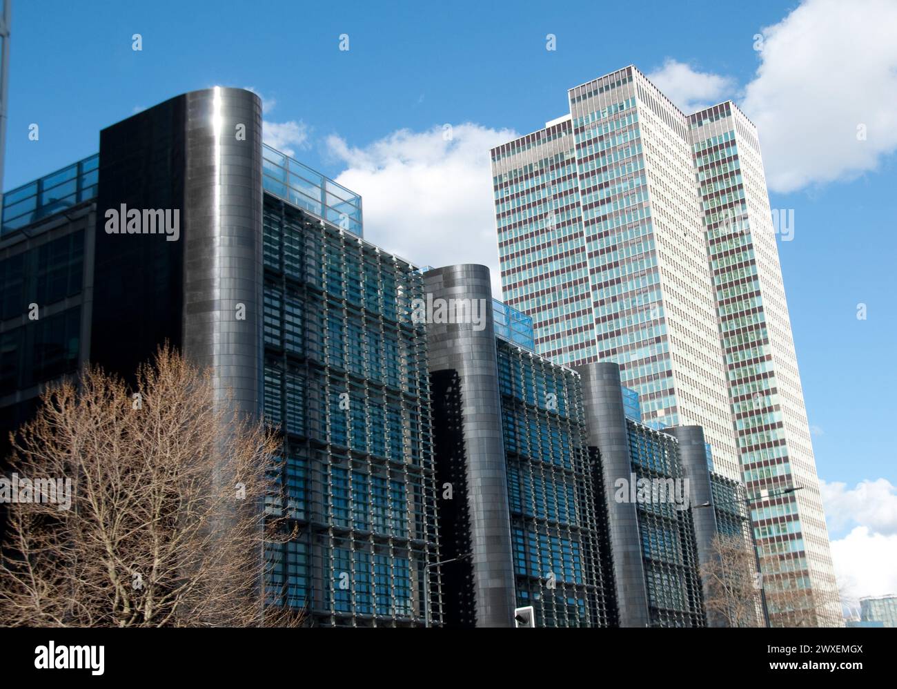 Architecture moderne, Marylebone Road, Londres, Royaume-Uni Banque D'Images