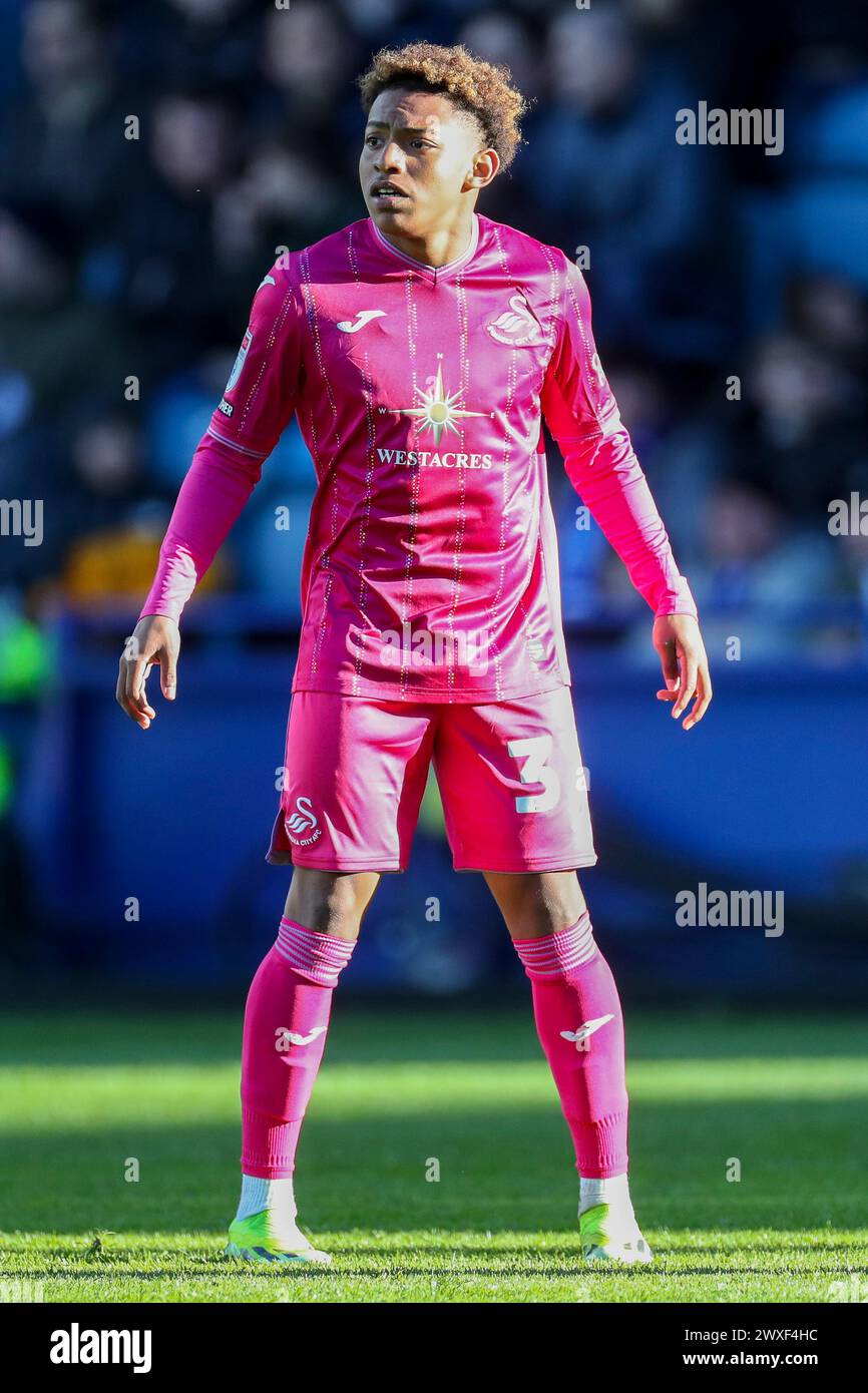 Sheffield, Royaume-Uni. 29 mars 2024. Aimar Govea lors du Sheffield Wednesday FC vs Swansea City AFC Sky Bet EFL Championship match au Hillsborough Stadium, Sheffield, Angleterre, Royaume-Uni le 29 mars 2024 Credit : Every second Media/Alamy Live News Banque D'Images