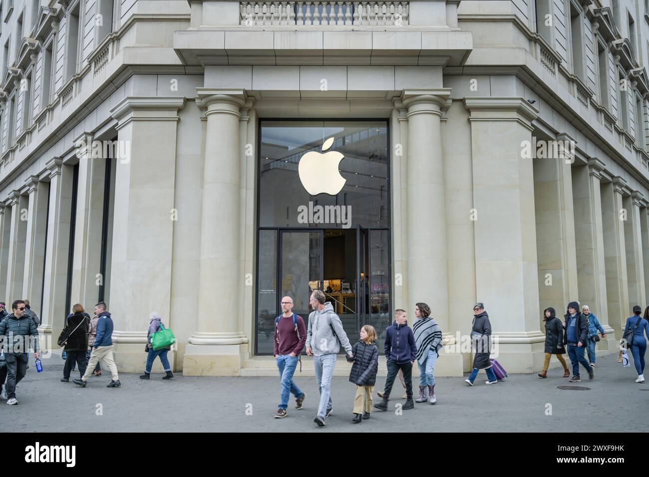 Apple filiale, Passeig de Gracia, Barcelona, Katalonien, Spanien Banque D'Images