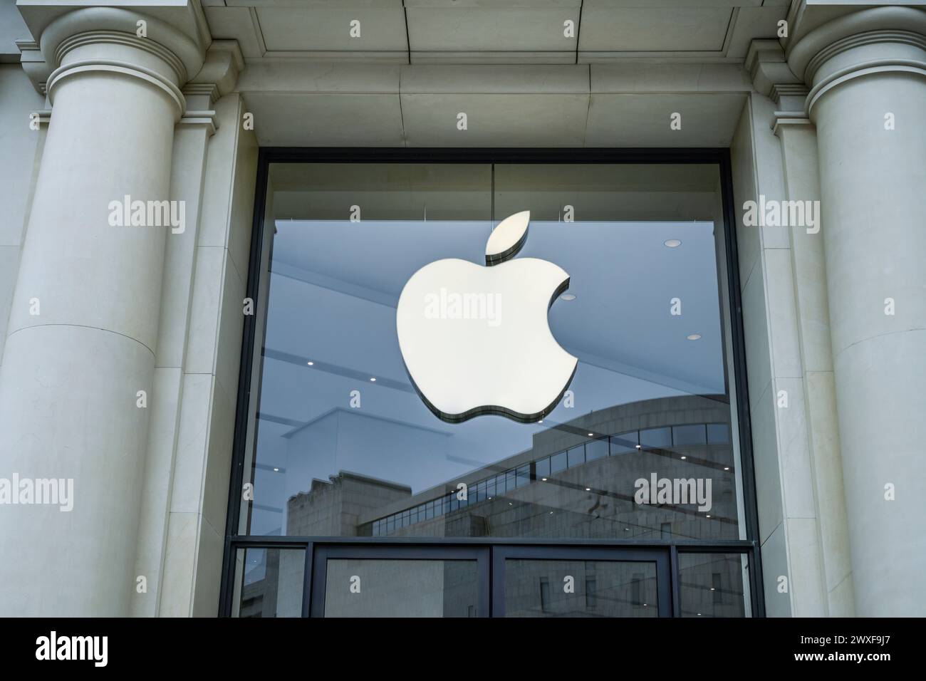 Apple filiale, Passeig de Gracia, Barcelona, Katalonien, Spanien Banque D'Images