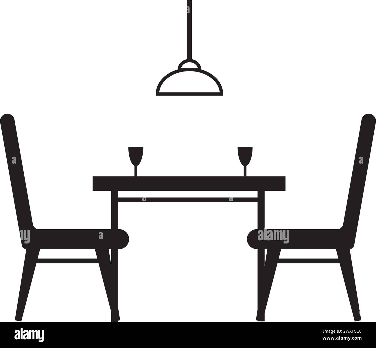 ensemble de table à manger icône illustration vectorielle conception de symbole Illustration de Vecteur