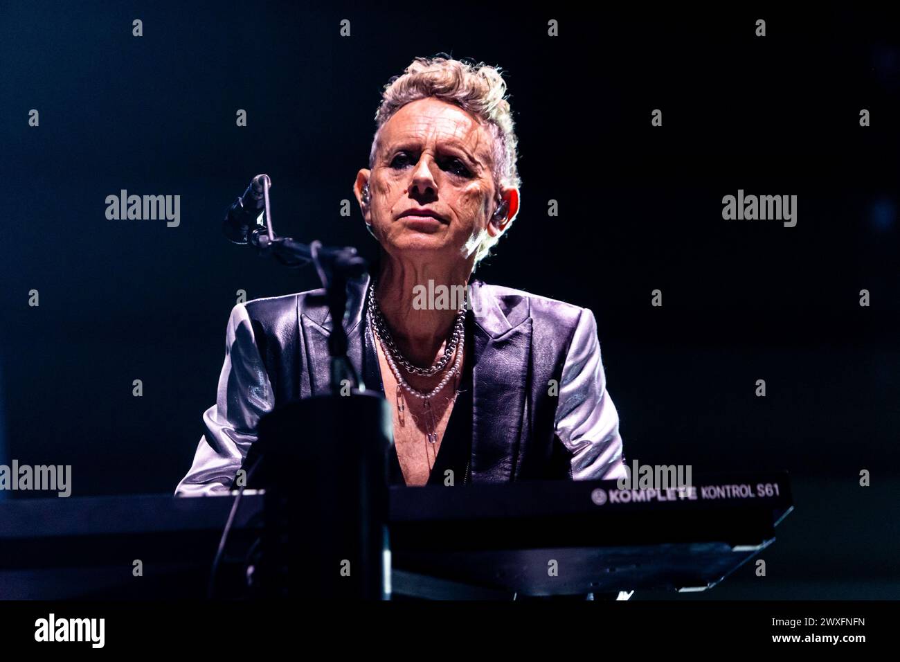Milan, Italie. 30 mars 2024. Martin Gore de Depeche mode se produit au Mediolanum Forum à Milan, en Italie, le 30 2024 mars crédit : Mairo Cinquetti/Alamy Live News Banque D'Images