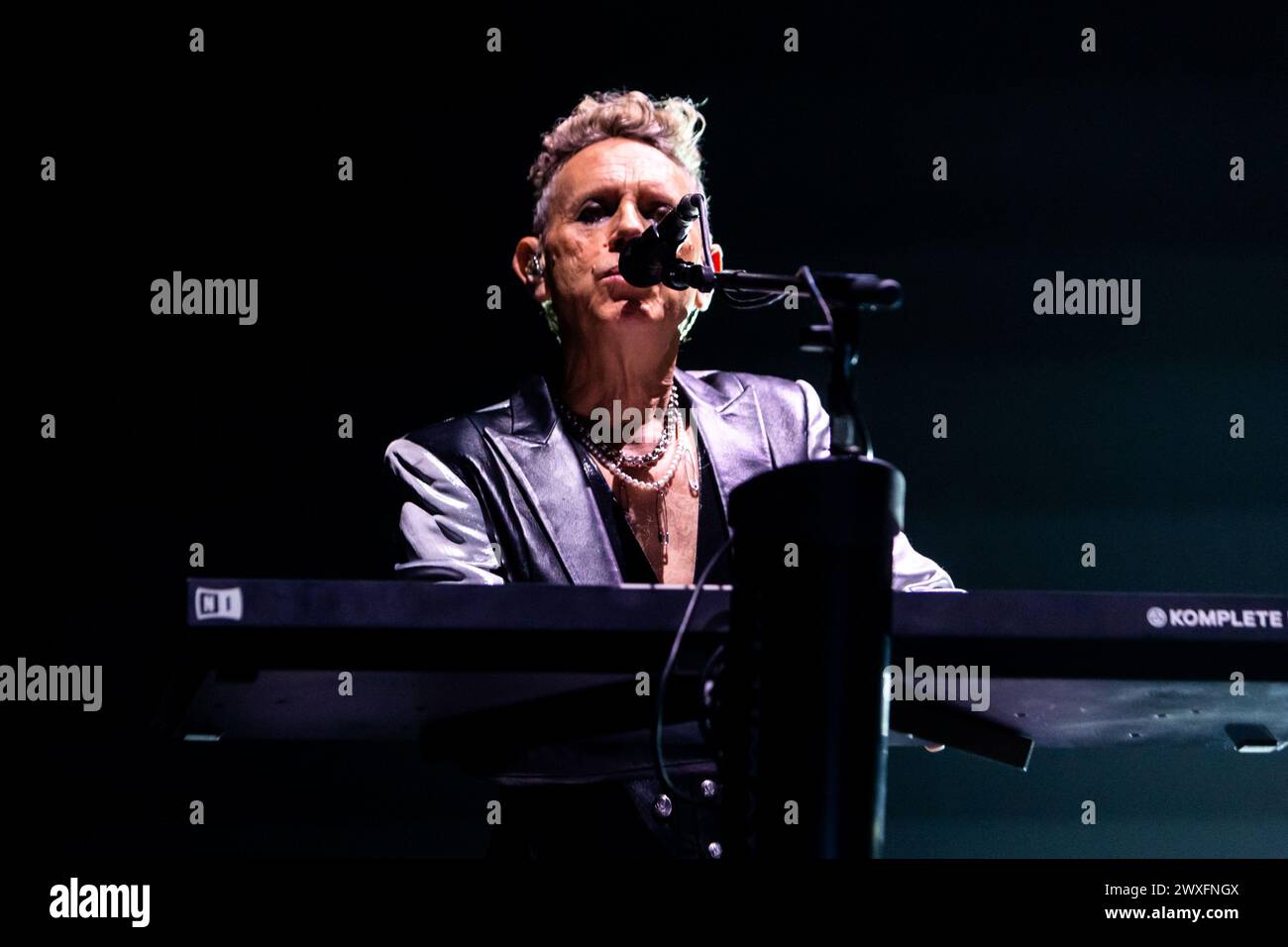 Milan, Italie. 30 mars 2024. Martin Gore de Depeche mode se produit au Mediolanum Forum à Milan, en Italie, le 30 2024 mars crédit : Mairo Cinquetti/Alamy Live News Banque D'Images