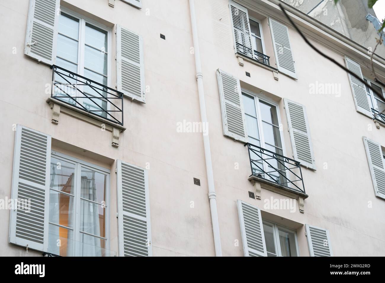 Appartement Camille Desmoulins à Paris Banque D'Images