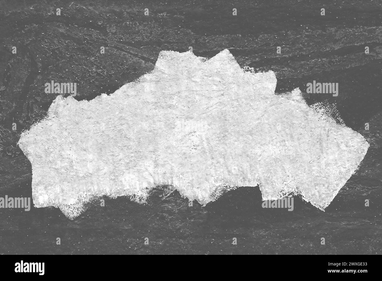 Pinceau coups de pinceau blanc motif de conception abstrait pour le texte espace vide fond gris. Banque D'Images