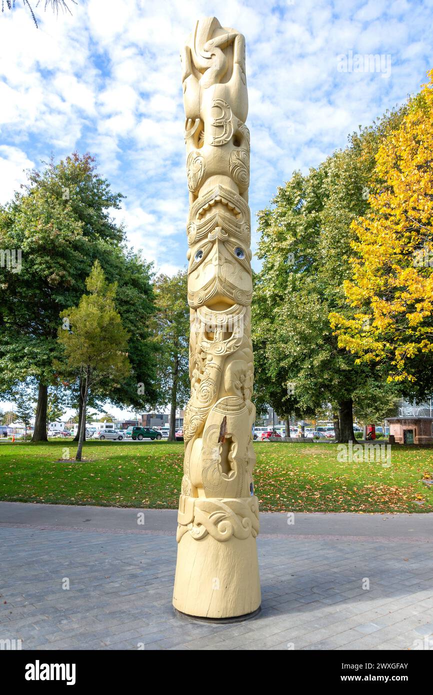Pou Pou Monument, Victoria Square, Armagh Street, Christchurch Central, Christchurch, Canterbury, Nouvelle-Zélande Banque D'Images