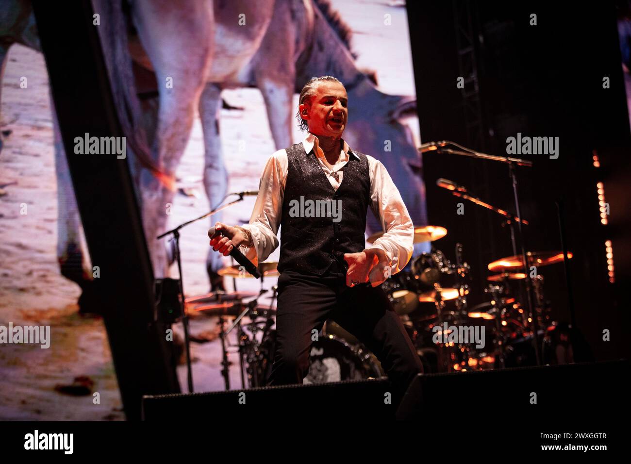 Depeche mode in Concerto al Forum di Assago (mi). Foto di Davide Merli Banque D'Images