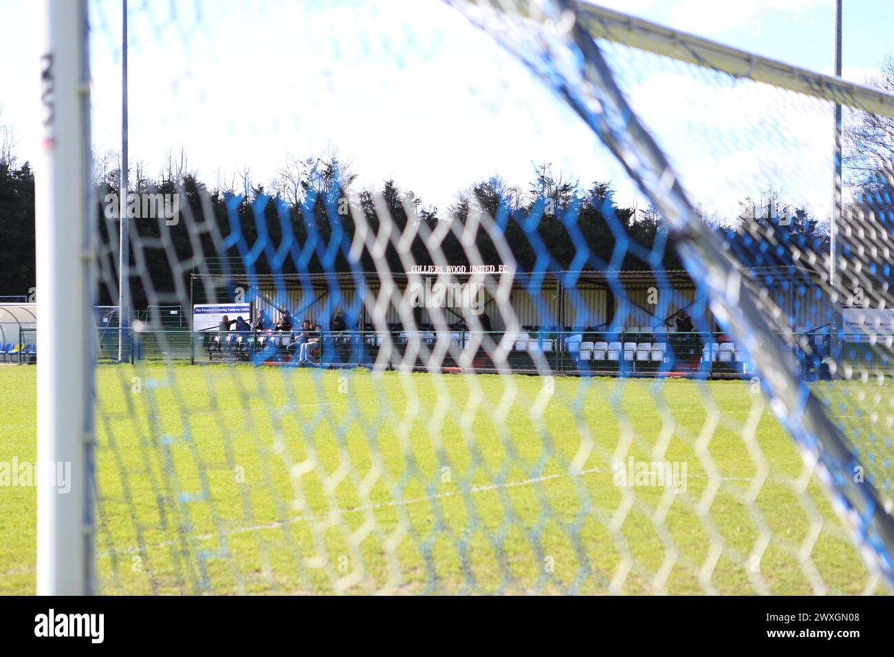 Wibbandune, colliers Wood FC football Ground, Robin Hood Way, Londres - Combined Counties League Banque D'Images