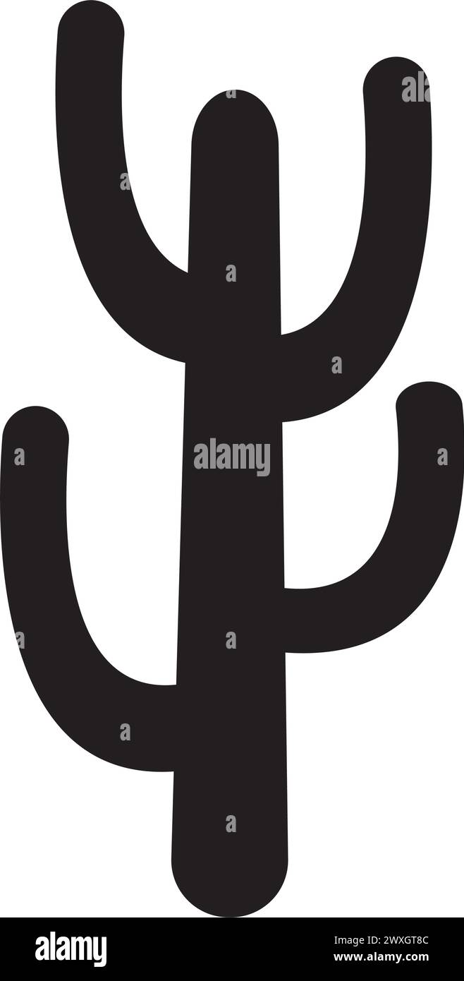 conception de symbole d'illustration vectorielle d'icône de cactus Illustration de Vecteur
