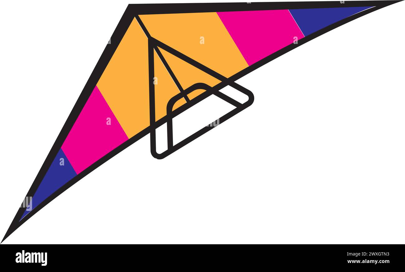 conception de symbole d'illustration vectorielle d'icône suspendue de glisse Illustration de Vecteur