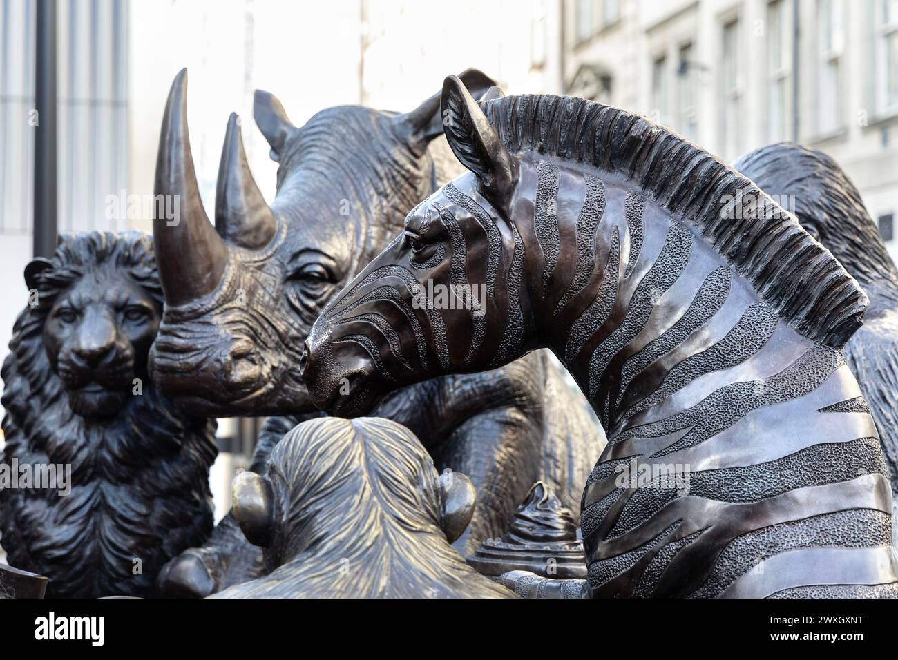 Sculpture « The Wild table of Love » de Gillie et Marc à Paddington, Londres, Angleterre Banque D'Images