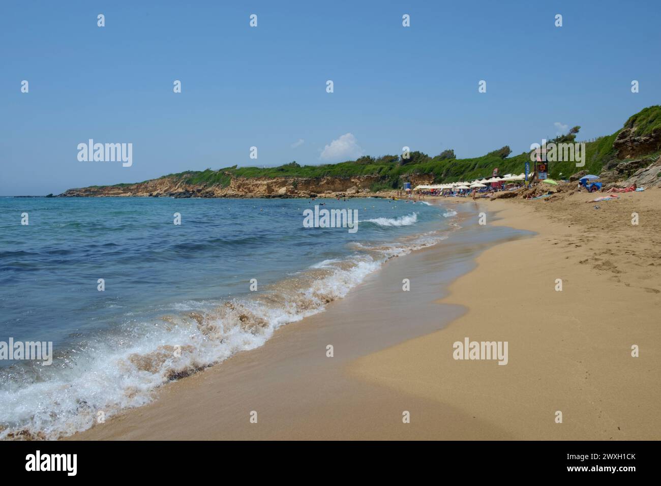 Plage d'Ammes, Céphalonie, Grèce Banque D'Images