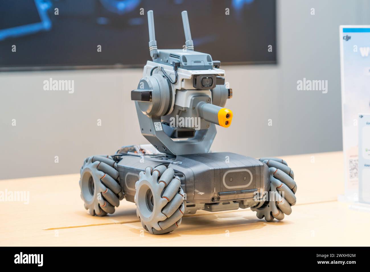 Robots éducatifs programmables Robomaster S1. Thaïlande, Bangkok, 14 mars 2024. Banque D'Images