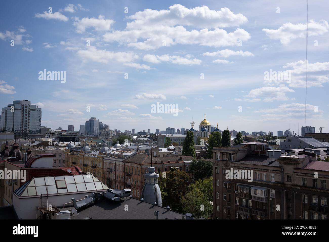 Toits de Kiev, Ukraine Banque D'Images