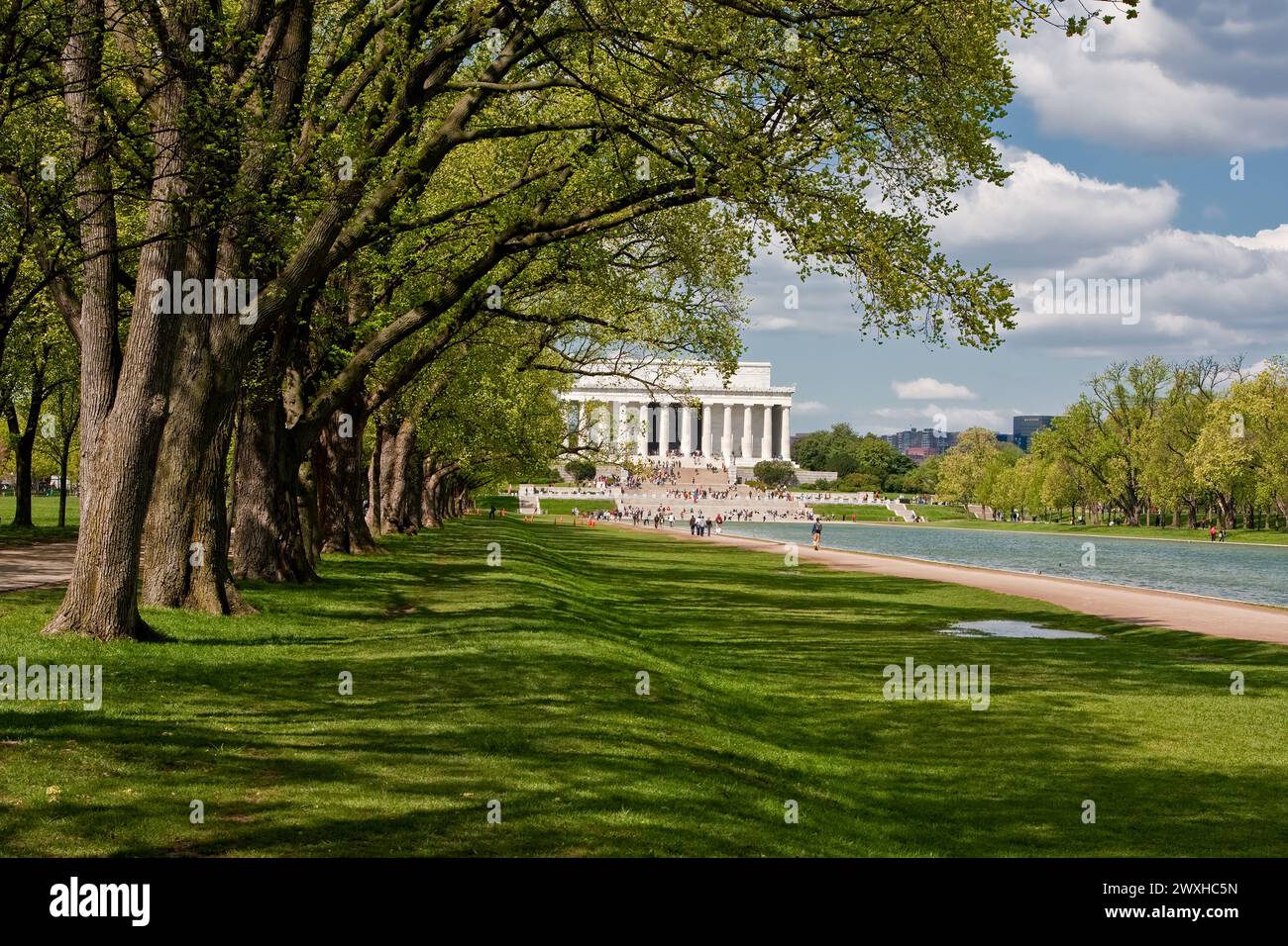 Washington, D.C. Lincoln Memorial and Reflecting Pool. Banque D'Images