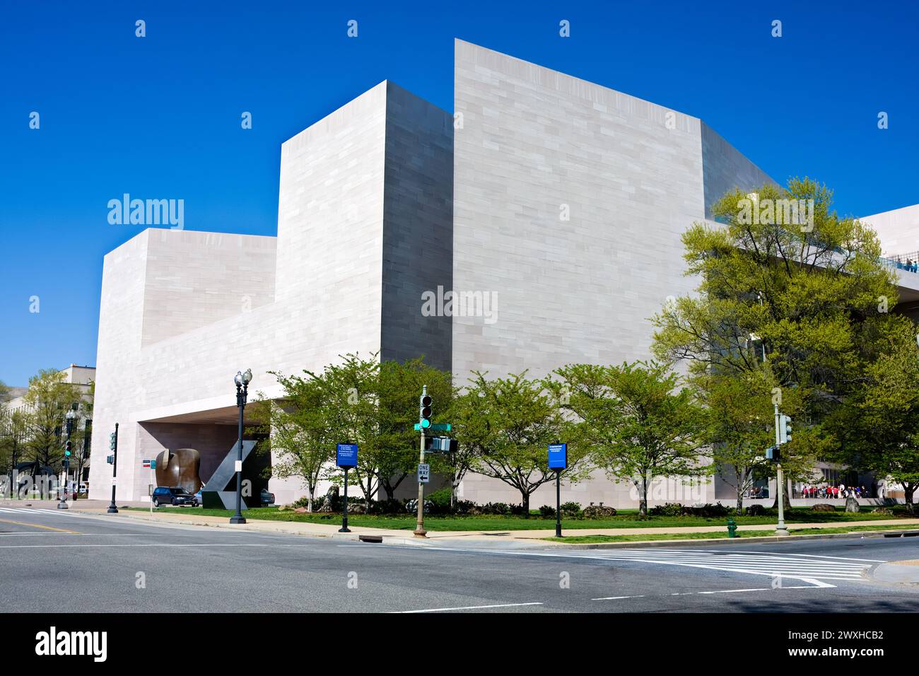 Washington, D.C. aile est de la National Art Gallery. Banque D'Images